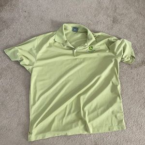 John Deere green polo three XL shirt